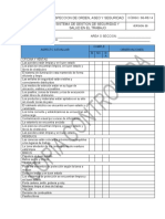 Inspección de Orden Aseo y Seguridad