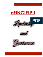 Principle I: Leadership and Governance