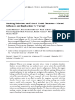 Smoking Behaviour and Mental Health Disorders-Mutual Influences and Implications For Therapy