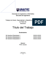 Plantilla para Trabajos de Grado para IngenierÃ - A 2019-1