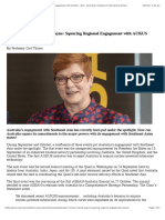 Thayer, Foreign Minister Marise Payne: Squaring Regional Engagement With AUKUS