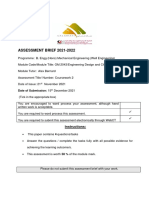 ASSESSMENT BRIEF 2021-2022: Date of Submission: 15