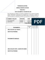 Programa de Auditoria