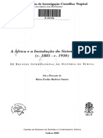 A África e A Instalação Do Sistema Colonial " (C. 1885 - C. 1930)