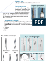 Sharpening - Reconditioning of Tools