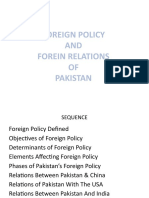 Foreign Policy AND Forein Relations OF Pakistan