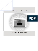 8-Zone Telephone Alarm System: User's Manual