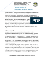 Primeira Instrução Os Instrumentos de Trabalho Do Aprendiz