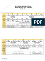 Sai International School: Term-1 Board Practical Schedule Class - Xii