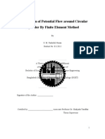 Computation of Potential Flow Around Circular Cylinder