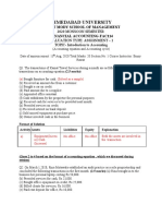 Ahmedabad University: Amrut Mody School of Management Financial Accounting-Fac114