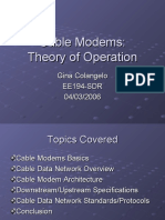 Cable Modems: Theory of Operation