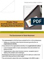 Chapter Three Small Business Environment: Managing External Relations