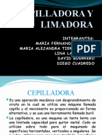 Cepilladora y Limadora