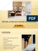 Natural Stone Application For Interiors