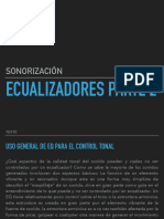 Ecualizadores Parte 2 - Sonorización