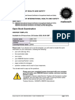 Open Book Examination: Nebosh