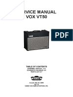 Service Manual Vox Vt50: Assembly Sketch 2-3 Schematic Diagram: 4-5 Parts List: 6-7