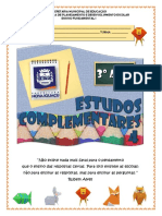 Caderno de Ativ. Complementares Do 3º Ano-Vol.4