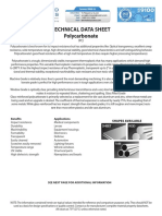 Technical Data Sheet Polycarbonate: Benefits Applications