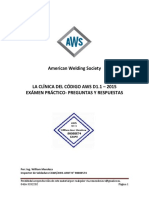 Exámen Práctico, La Clínica de Codigo AWS D1.1 2015