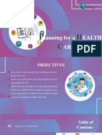 Planning For A Health Career PPT For Students Aa