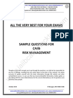 Risk Management Sample Questions by Murugan-Sep 2021 Exams