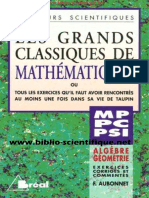 Les Grands Classiques de Mathématiques, Algèbre-Géométrie