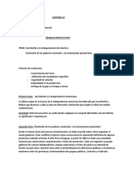 Trabajo Práctico #6 Las Autonomías Provinciales