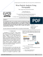 Wear Particle Analysis Using Ferrography