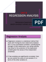 Unit 8 Regression Analysis