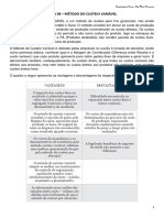 Arq 18 - Aula 08 - Custeio Variável