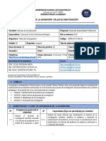 2 - Sílabo - Taller de Investigación - Erib - 2021