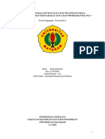 Organisasi Sosial, Sistim Status Dan Pelapisan Sosial, Masyarakat Desa Dan Masyarakat Kota Dan Problematika Nya