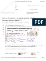 How To Derive Errors in Neural Network With The Backpropagation Algorithm?