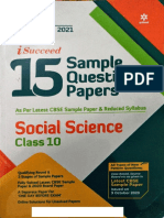 Arihant Isucceed Social Science Sample Paper