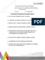 Documentos Inscripción Segundo