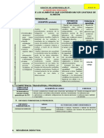 Sesion de Aprendizaje - Eda 8 - Actividad 2 - 4to - Cyt