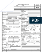 Asme B73: Centrifugal Pump Data Sheet