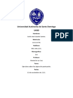 Universidad Autónoma de Santo Domingo Ejercicios Sobre Los Signos de Puntuación