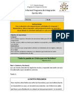 Prueba Informal Programa de Integración