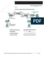 Developing ACLs To Implement Firewall Rule Sets