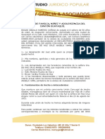 Modelo Demanda Declaratoria de Union de Hecho Post Mortem Cogep Ecuador