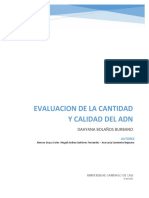 Informe Laboratorio Calidad y Cantidad Adn