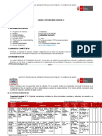 Silabo: Contabilidad General Ii: Instituto de Educacion Superior Tecnologico Público "Florencia de Mora"