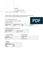 Activity 3 Form 3 - A Physical Fitness Test Score Card