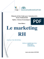 Memoire de Fin D Etude Le Marketing RH