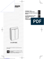 Sharp cv2p10sc (Air Conditioner) Operation Manual