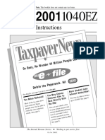 US Internal Revenue Service: I1040ez - 2001