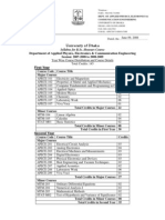 Syllabus For Apece, University of Dhaka